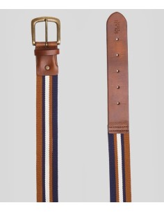 Cintura Vegana Casual - MAGENTA (BROWN-WHITE-BLUE) - SOLARI MILANO 2
