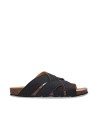 Sandalo Vegano con Design Incrociato - TANNA BLACK - NAE Vegan Shoes