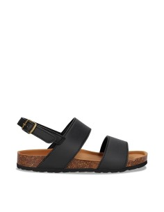 Sandali Piatti Vegani in AppleSkin - MAK BLACK - NAE Vegan Shoes