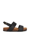 Sandali Piatti Vegani in AppleSkin - MAK BLACK - NAE Vegan Shoes