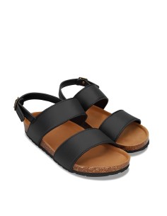 Sandali Piatti Vegani in AppleSkin - MAK BLACK - NAE Vegan Shoes 2