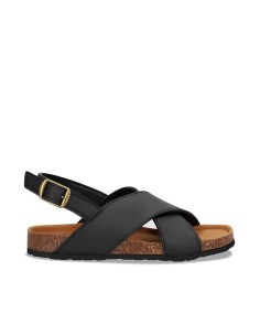 Sandali Piatti Vegani in AppleSkin - LANTA BLACK - NAE Vegan Shoes