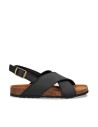 Sandali Piatti Vegani in AppleSkin - LANTA BLACK - NAE Vegan Shoes