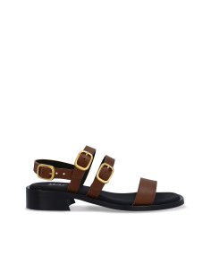 Sandalo Vegano Elegante con Cinturini Regolabili - VERA BROWN - NAE Vegan Shoes