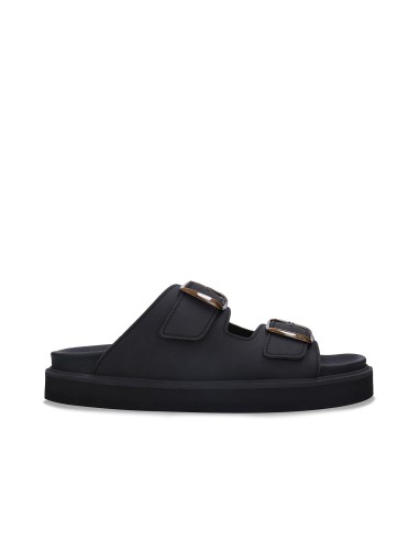Sandalo Vegano Moderno con Plateau - DARKU BLACK - NAE Vegan Shoes