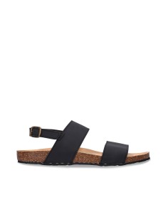 Sandalo Vegano Minimalista - SAVAI BLACK - NAE Vegan Shoes