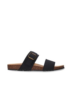 Sandalo Vegano Minimalista - RAWA BLACK - NAE Vegan Shoes