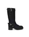 Stivali Vegani da Motociclista da Donna - RUBY BLACK - NAE Vegan Shoes